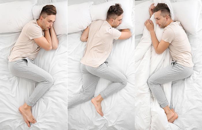 3 posturas para dormir
